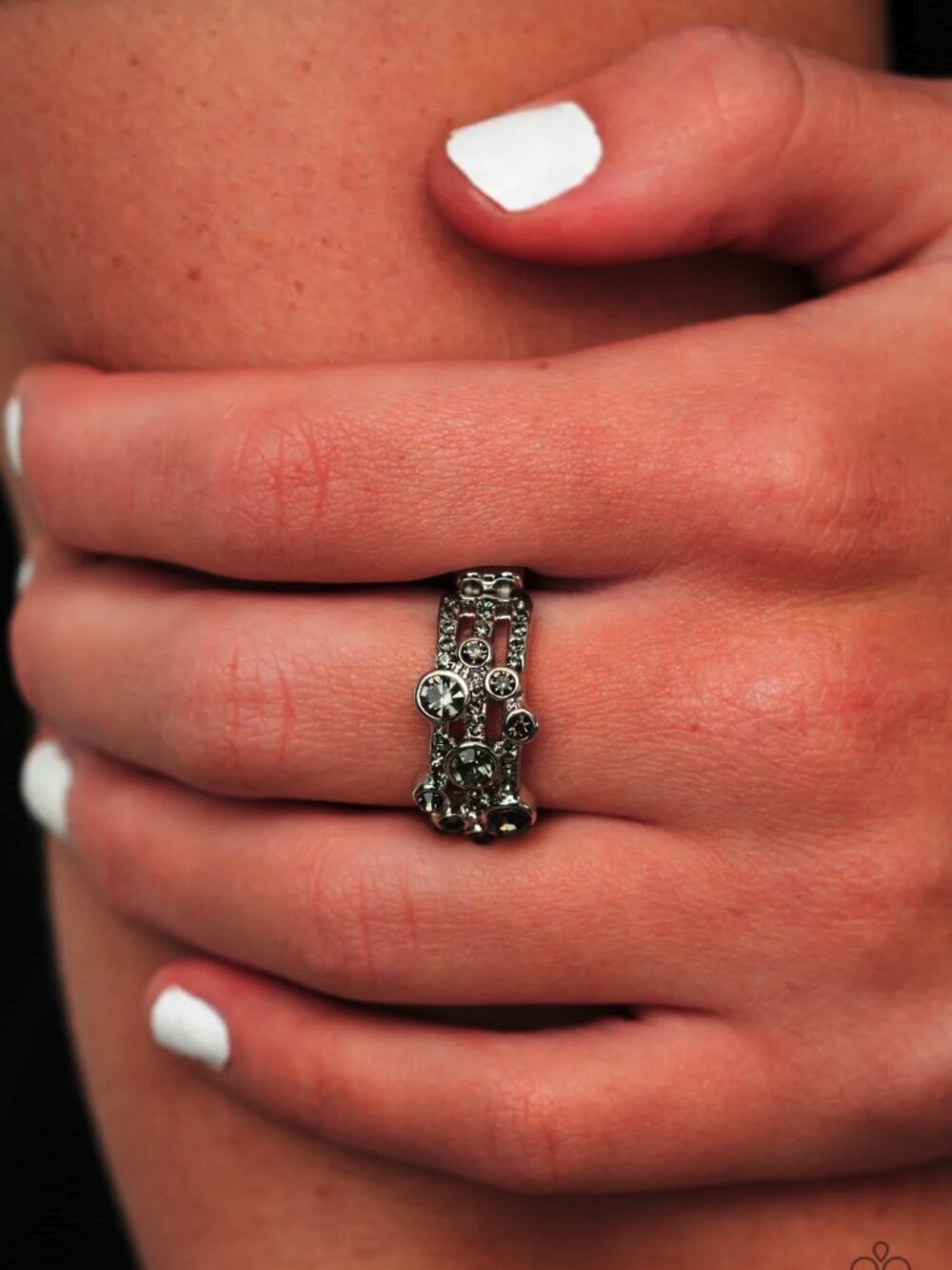 Paparazzi Jewelry Accessories - Bubbly Effervescence - Silver Ring - Vintage